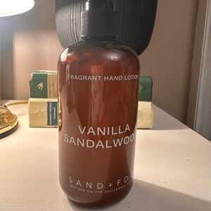 Vanilla Sandalwood Hand Lotion - Sand + Fog